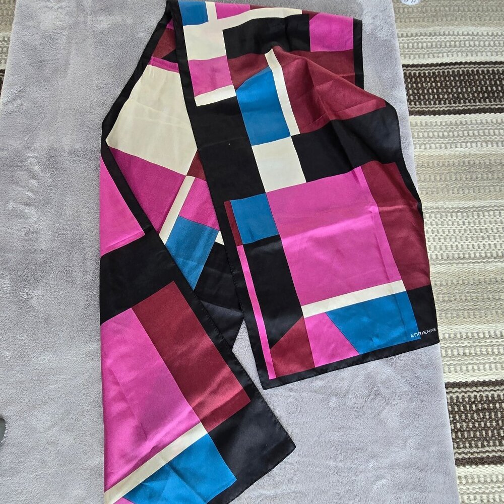 ADRIENNE VITTADINI 100% silk scarf